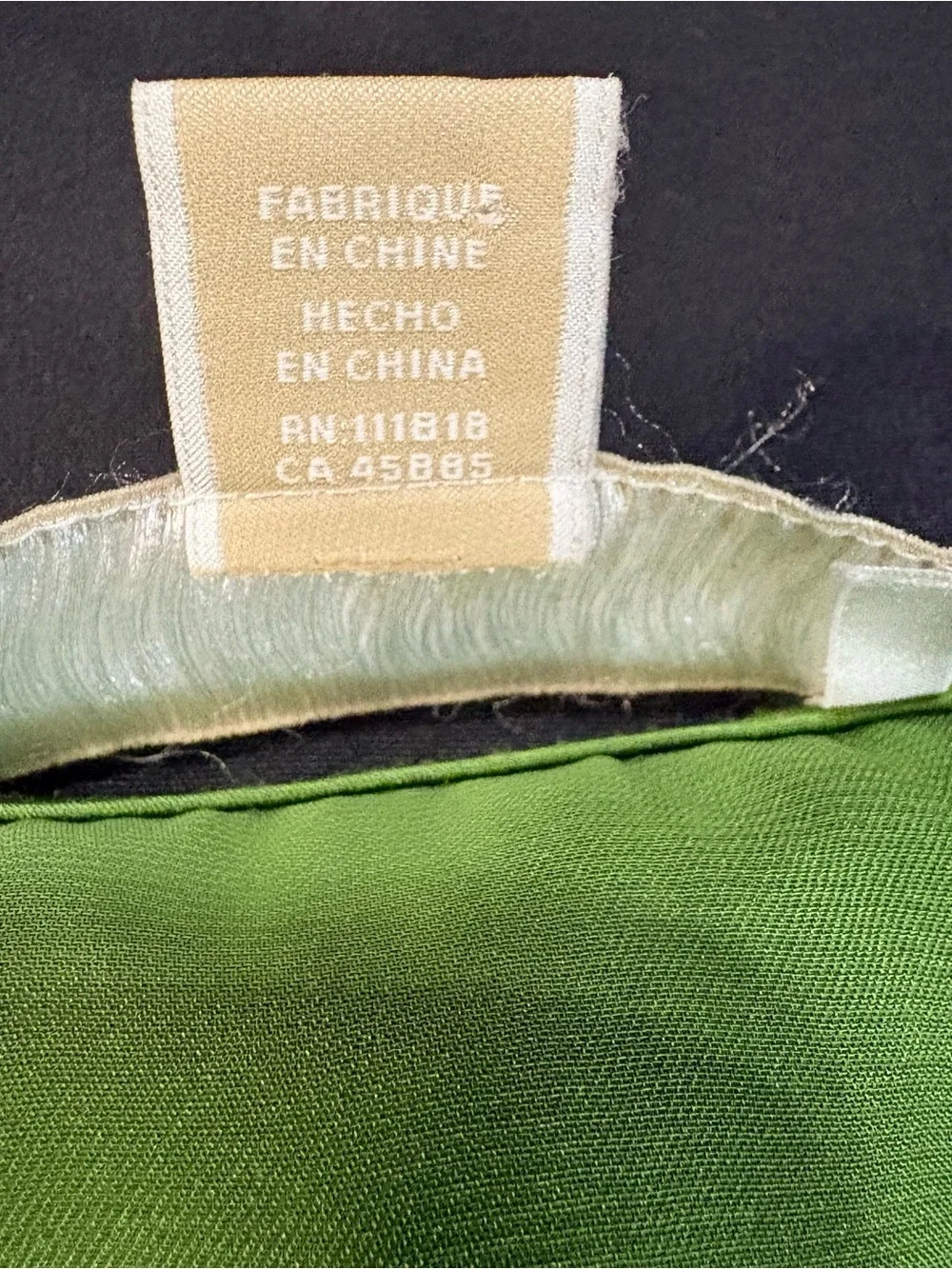 Michael Kors Lime Green Satin Lace-Up Tank Top L